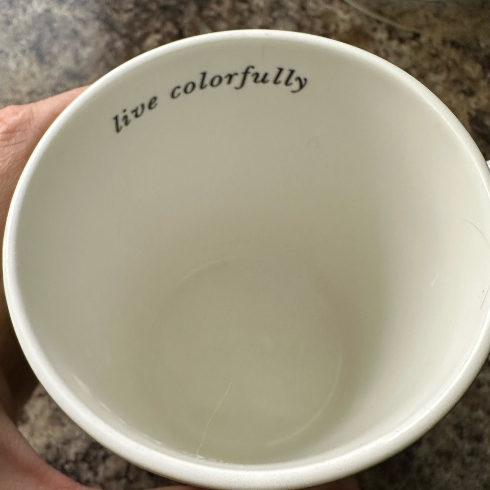 Kate Spade Say The Word Live Colorfully 12oz Mug - Picture 5 of 9